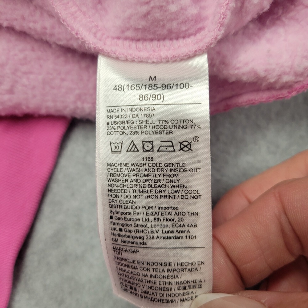 Gap × Barbie Adult Medium Arch Logo Hoodie Barbiecore Iconic Pink Sweatshirt - Picture 6 of 8